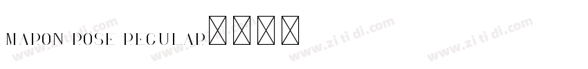 Maron Rose Regular字体转换